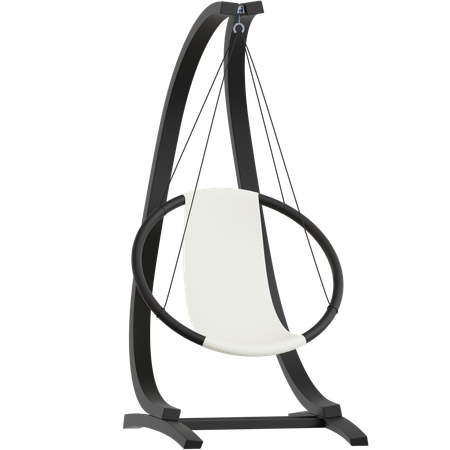 Schaukelstuhl für draußen (Hängeseil-Stil)  3D Icon