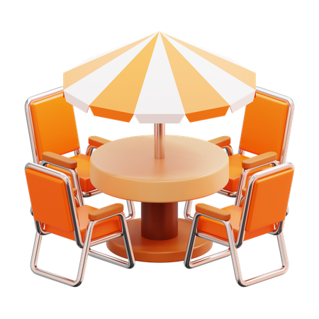 Outdoor Table  3D Icon