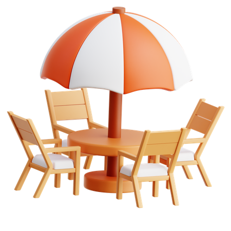 Outdoor Table  3D Icon