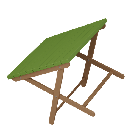 Outdoor table 3D Illustration