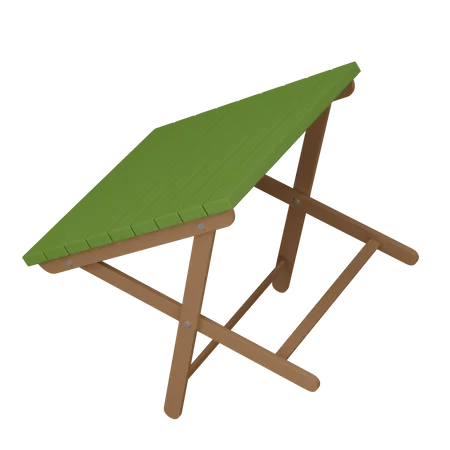 Outdoor table  3D Illustration