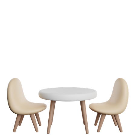 Outdoor Table 3D Icon