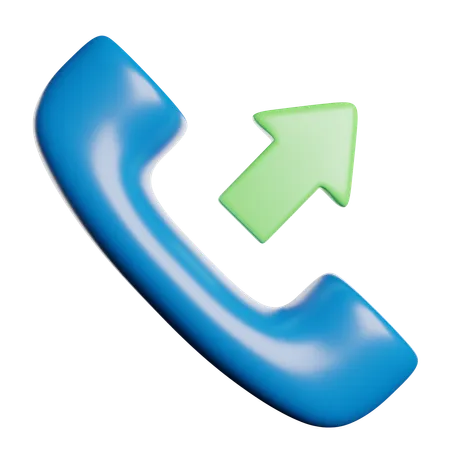 Outgoing Call Phone 3D Icon