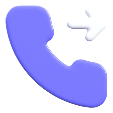 発信通話  3D Icon