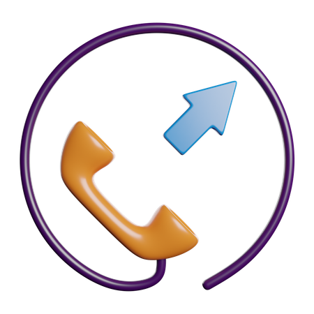 Outgoing Call  3D Icon