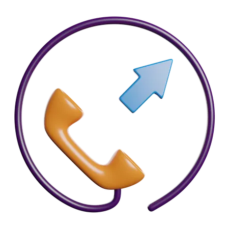 Outgoing Call  3D Icon