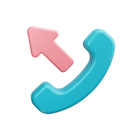 Outgoing call  3D Icon