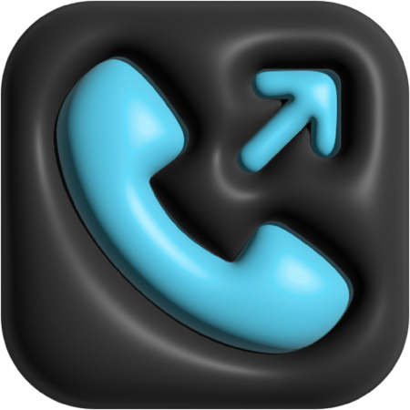 Outgoing Call  3D Icon