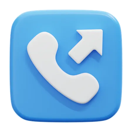 Outgoing Call  3D Icon