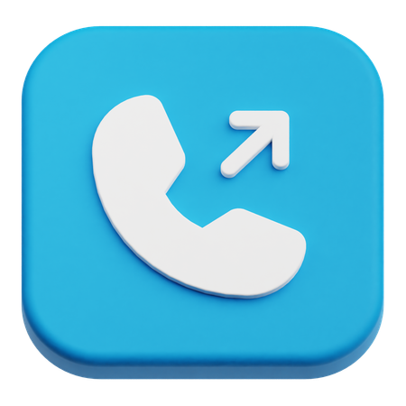Outgoing Call  3D Icon