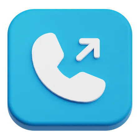 Outgoing Call  3D Icon