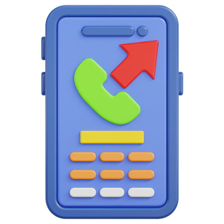 Outgoing Call  3D Icon