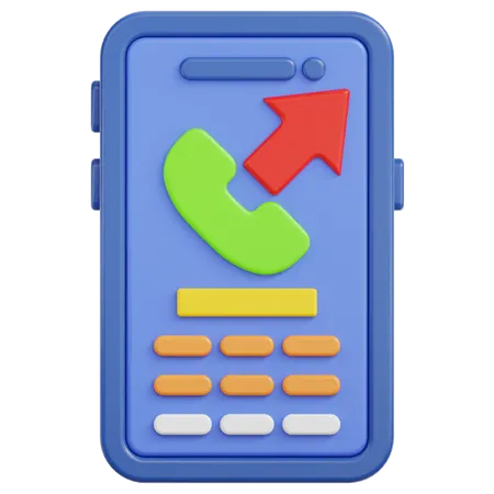 Outgoing Call  3D Icon