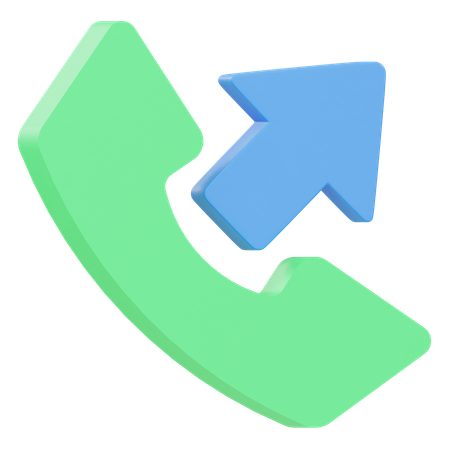 Outgoing Call  3D Icon