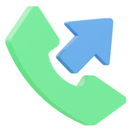 Outgoing Call  3D Icon