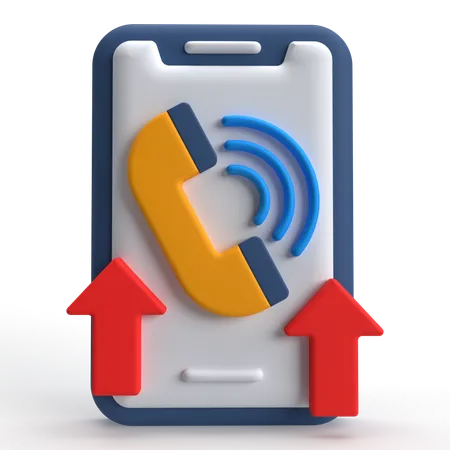 Outgoing Call  3D Icon