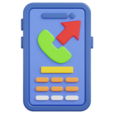 Outgoing Call  3D Icon