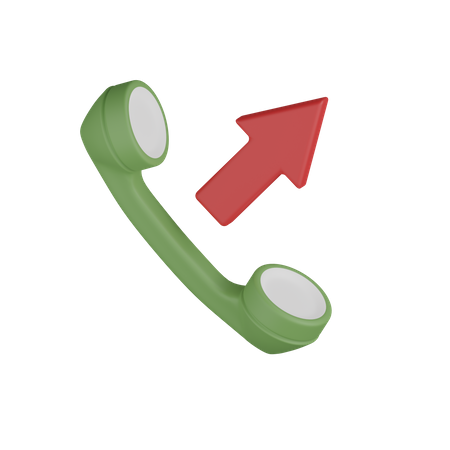 Outgoing Call 3D Icon