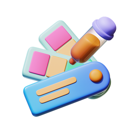 Outil compte-gouttes de couleur  3D Icon