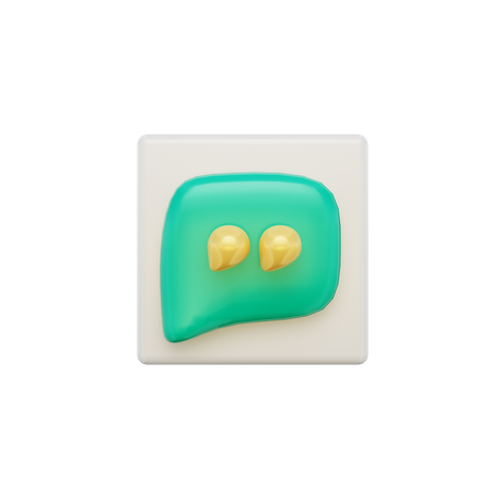 Outil de commentaires  3D Icon