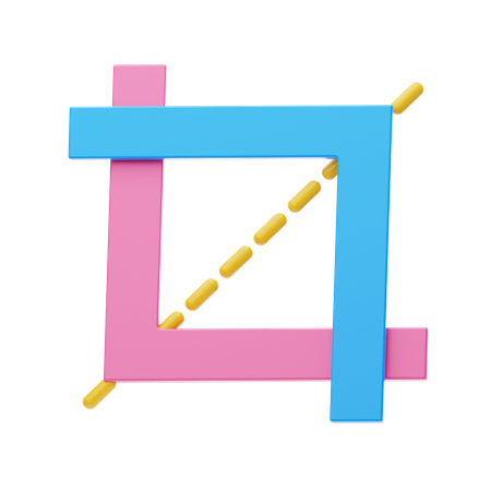 Outil de recadrage  3D Icon