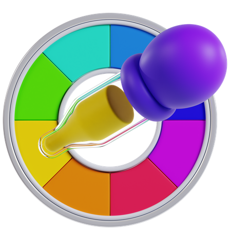 Outil de sélection de couleurs  3D Icon