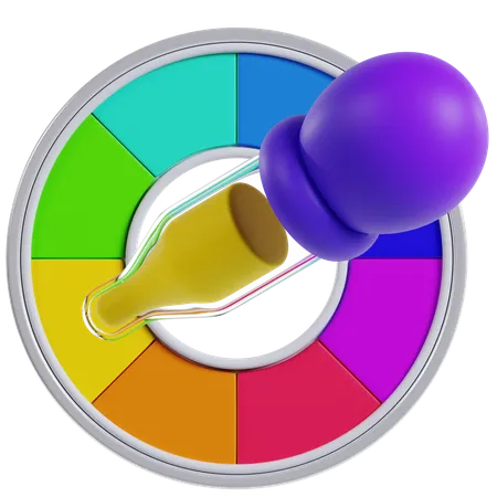 Outil de sélection de couleurs  3D Icon