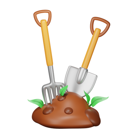 Outils agricoles  3D Icon