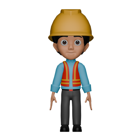 Ouvrier  3D Icon