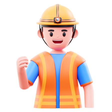 Ouvrier bricoleur  3D Icon