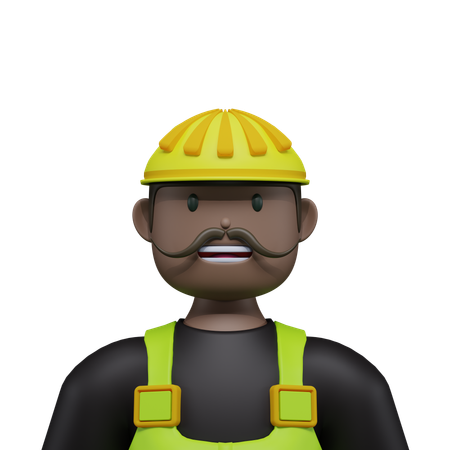 Ouvrier du batiment  3D Icon