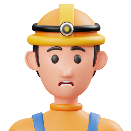 Ouvrier minier  3D Icon