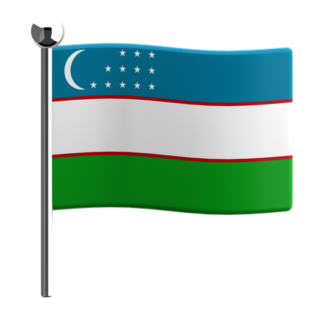 Ouzbékistan  3D Icon