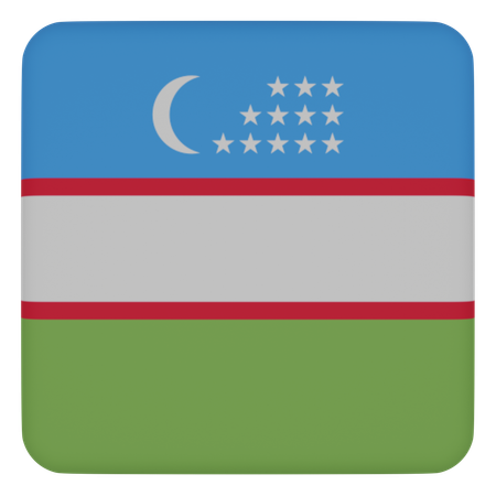 Ouzbékistan  3D Icon