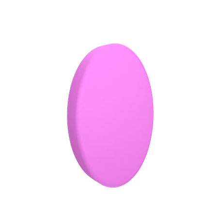 Oval  3D Icon