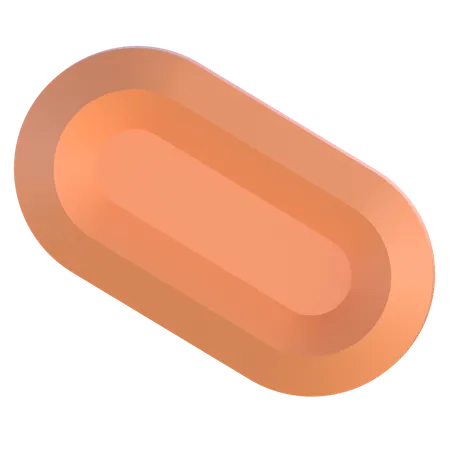 Oval  3D Icon