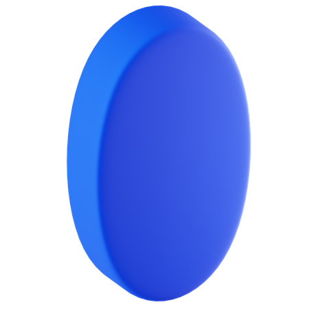 Oval  3D Icon