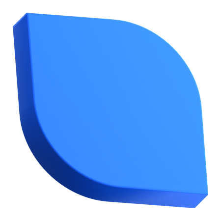 Oval afiado  3D Icon