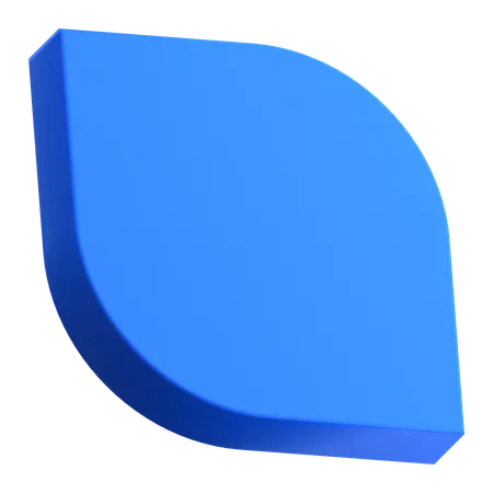 Oval afiado  3D Icon