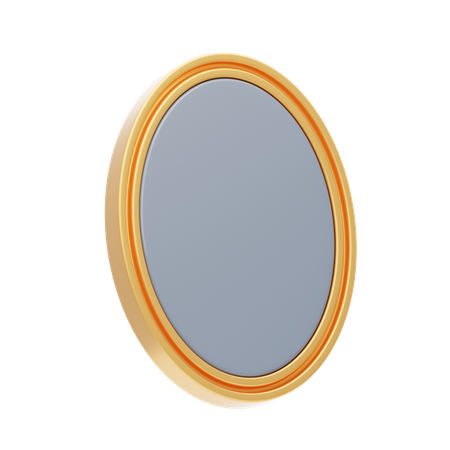 Oval Mirror  3D Icon