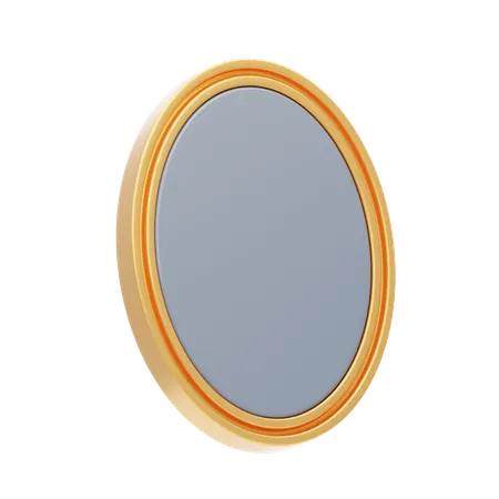 Oval Mirror  3D Icon