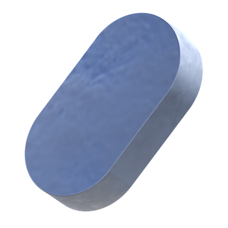 Oval Shape  3D Icon