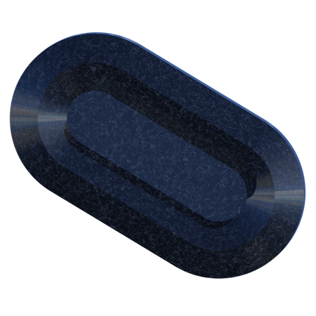 Oval Shape  3D Icon