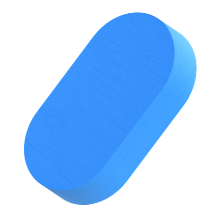 Oval Shape  3D Icon