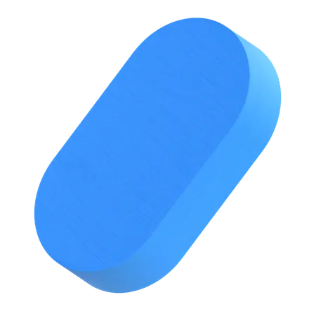 Oval Shape  3D Icon
