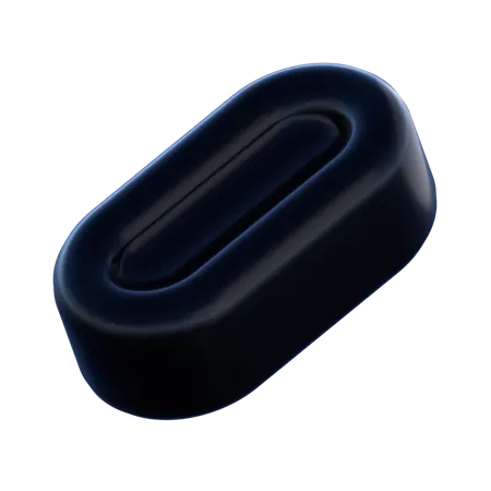 Oval Shape  3D Icon