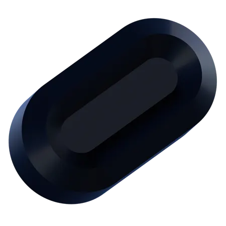 Oval Shape  3D Icon