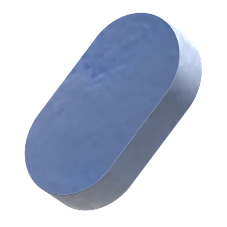 Oval Shape  3D Icon
