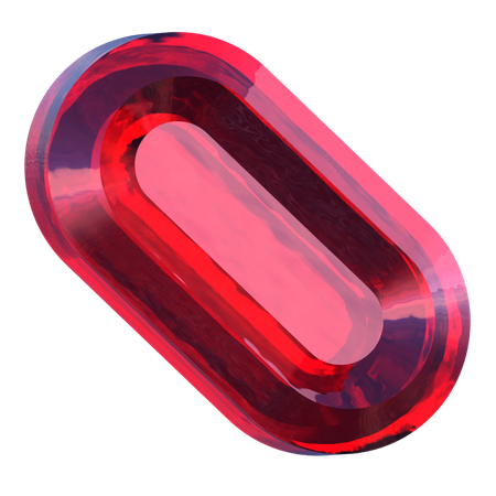 Oval Shape  3D Icon