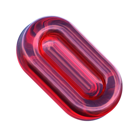 Oval Shape  3D Icon